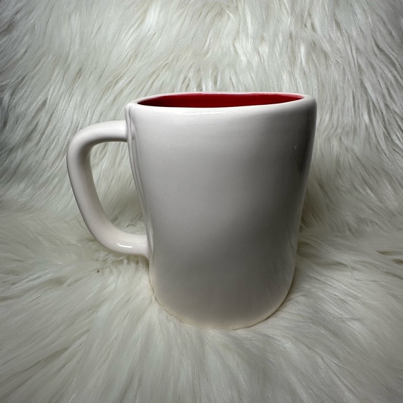 Rae Dunn White Cheer Mug with Red Interior - Picture 2 of 3